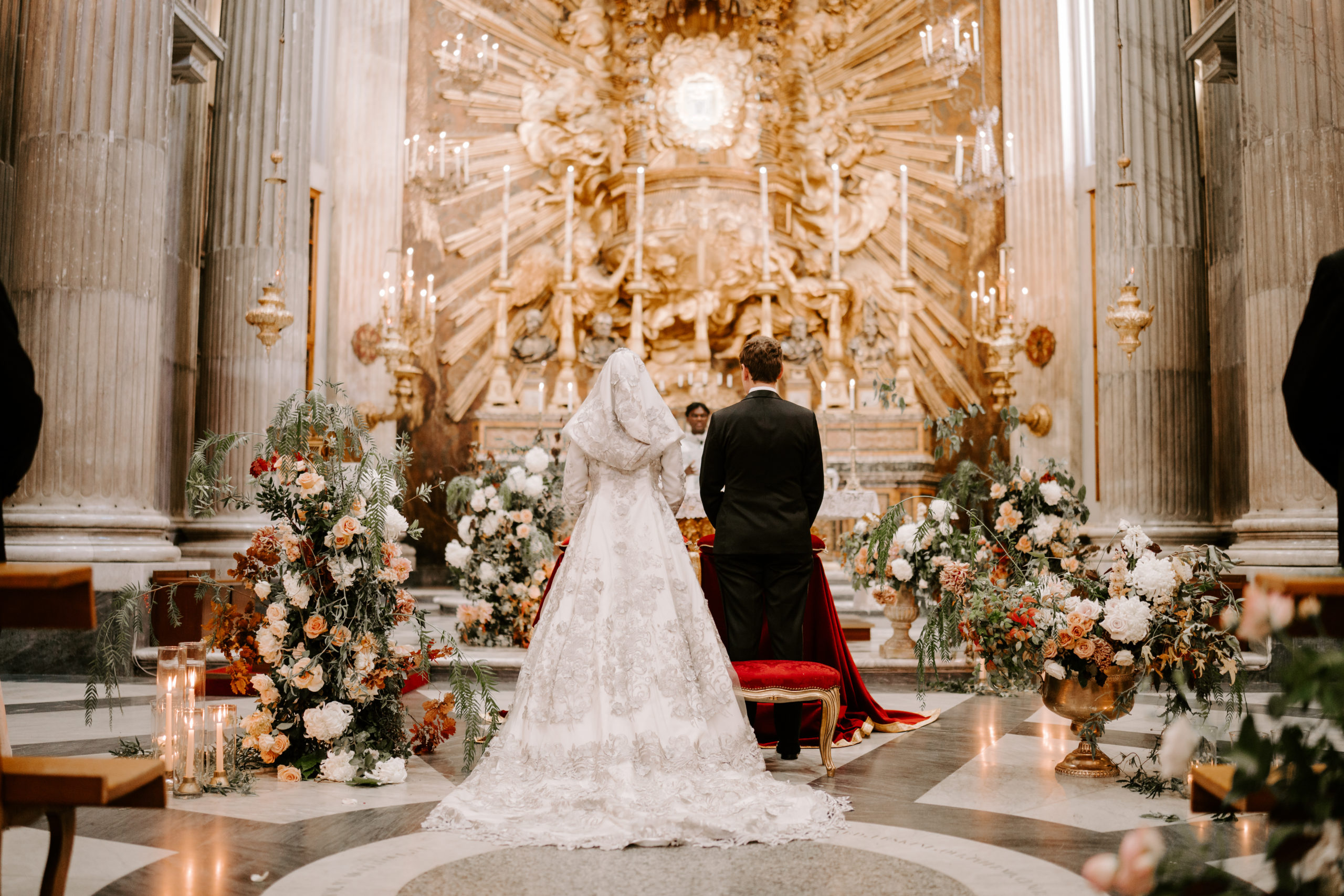 luxury destination Italian church wedding